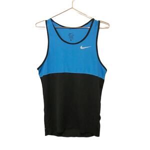 Nike Dri fit black and blue lightweight tank size small